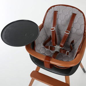 Micuna - Cushion for Ovo High Chair - Grey with Brown Leatherette - High chair accessories - Bmini | Design for Kids