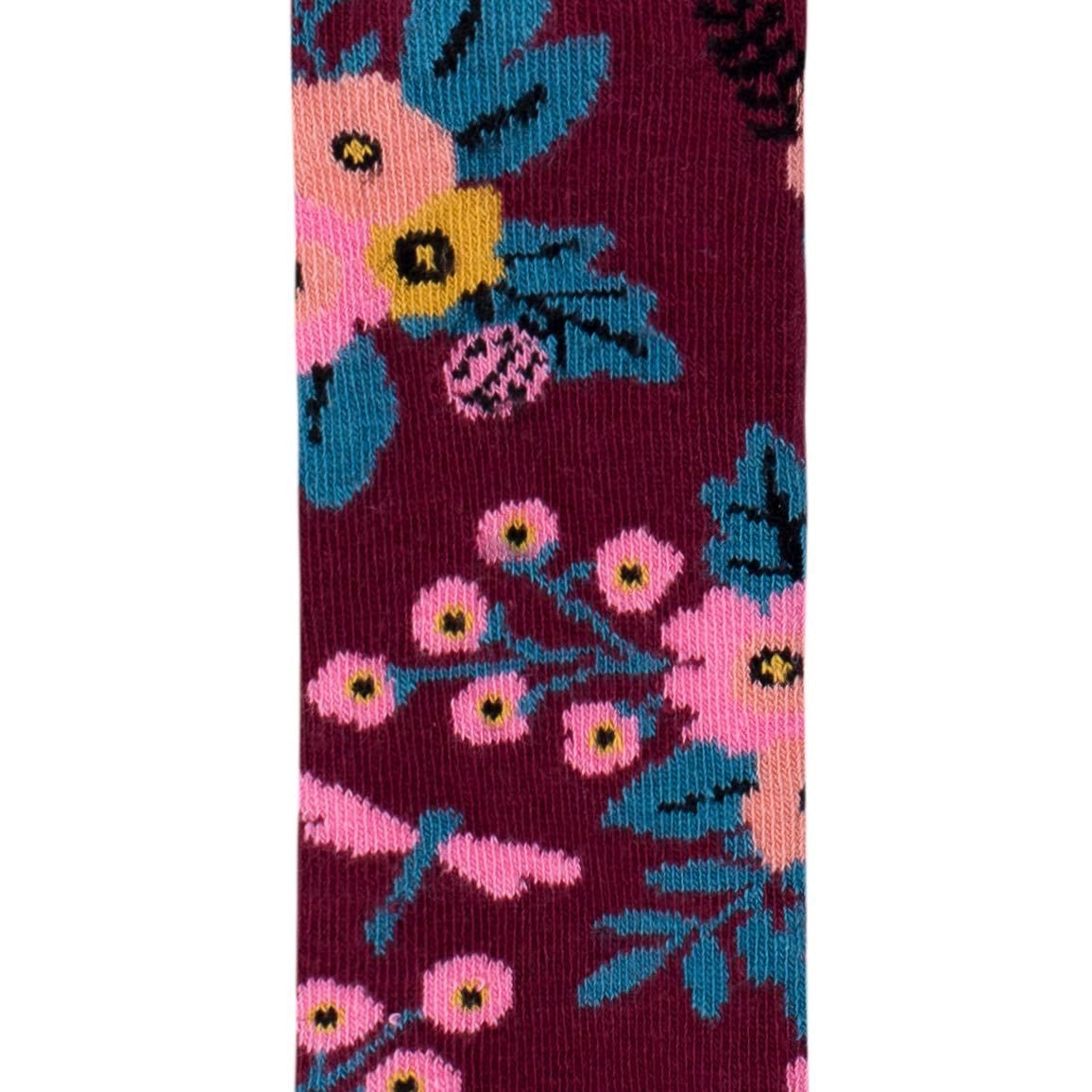 Billy Loves Audrey - Tights - Garden - Plum - Socks & Tights - Bmini | Design for Kids