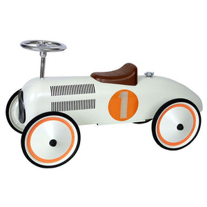 Retro Roller - White Classic Racer - Judy - Ride on toy - Bmini | Design for Kids