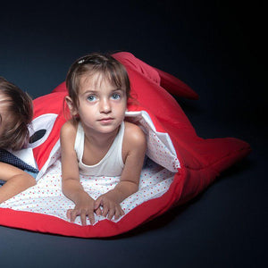 Baby Bites - Kids Sleeping Bag - Red - Sleeping bag - Bmini | Design for Kids